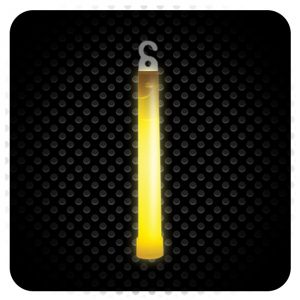 Glowsticks - Foil Wrapped - Color YELLOW