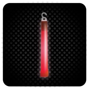 Glowsticks - Foil Wrapped - Color RED