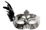 Party Mask - silver "feather"