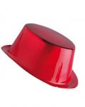 CAPPELLO CILINDRO PLASTICA - ROSSO