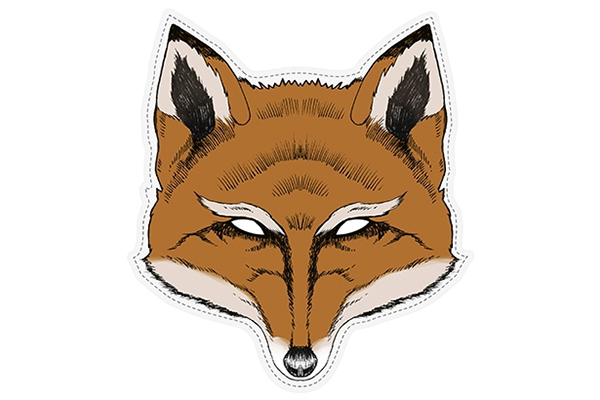 PAPER MASK "fox"