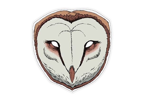 PAPER MASK "barn owl"