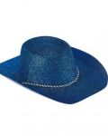 CAPPELLO COWBOY - GLITTER BLU