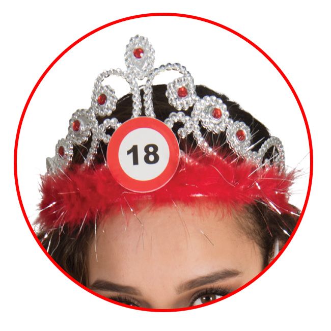 corona di cristallo ideale come accessorio per feste di compleanno Coroncina per 18° compleanno GreeStore tiara in strass 
