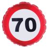 PALLONCINO 70 ANNI - FOIL EXTRA - TRAFFIC SIGN