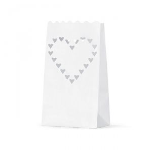 CANDLE BAGS CUORE - conf 10 pz