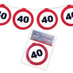 FESTONE GHIRLANDE 40 ANNI - TRAFFIC SIGN