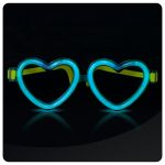 OCCHIALI LUMINOSI CUORE - BLU