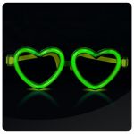 OCCHIALI LUMINOSI CUORE - VERDE