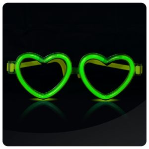OCCHIALI LUMINOSI CUORE - VERDE
