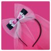 FRONTINO FIOCCO TULLE - NERO