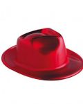 CAPPELLO Al Capone PLASTICA - ROSSO