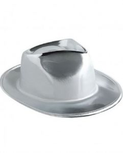 CAPPELLO Al Capone PLASTICA - ARGENTO