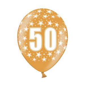 6 PALLONCINI 50 ANNI - 30 cm