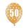 6 PALLONCINI 50 ANNI - 30 cm