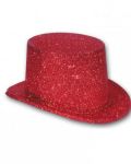 CAPPELLO CILINDRO - GLITTER ROSSO