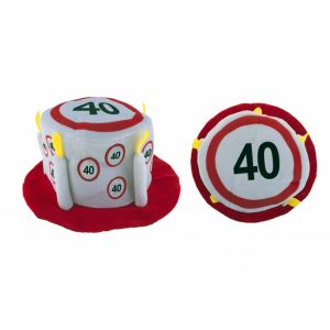 CAPPELLO TORTA 40 ANNI - TRAFFIC SIGN