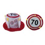 CAPPELLO TORTA 70 ANNI - TRAFFIC SIGN