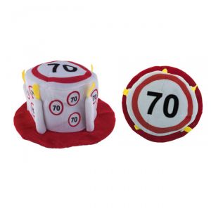 CAPPELLO TORTA 70 ANNI - TRAFFIC SIGN