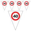 FESTONE BANDIERINE 40 ANNI - TRAFFIC SIGN