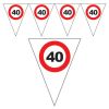 FESTONE BANDIERINE 40 ANNI - TRAFFIC SIGN