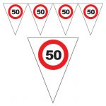 FESTONE BANDIERINE 50 ANNI - TRAFFIC SIGN