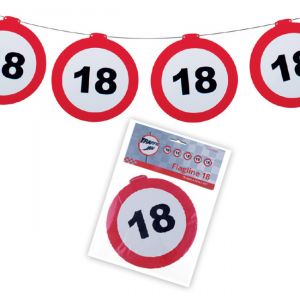 FESTONE GHIRLANDE 18 ANNI - TRAFFIC SIGN