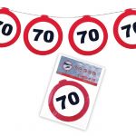 FESTONE GHIRLANDE 70 ANNI - TRAFFIC SIGN