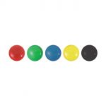 BOTTONI MAGNETICI COLORATI - 3 CM - CONFEZIONE 5 PZ. 