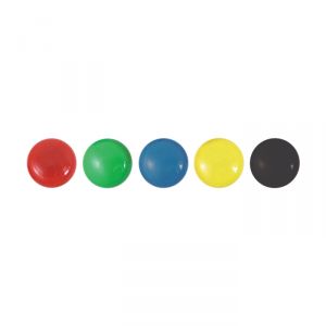 BOTTONI MAGNETICI COLORATI - 3 CM - CONFEZIONE 5 PZ. 