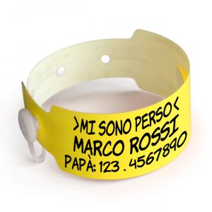 BRACCIALETTO ANTISMARRIMENTO PER BAMBINI - GIALLO - 14280